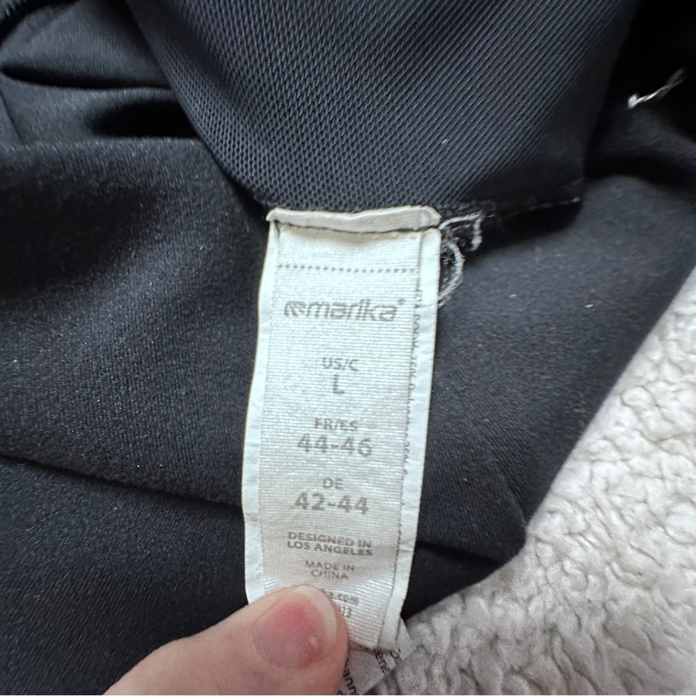 Marika capri yoga athletic activewear pants/leggings, black, Like New, L - Picture 2 of 7